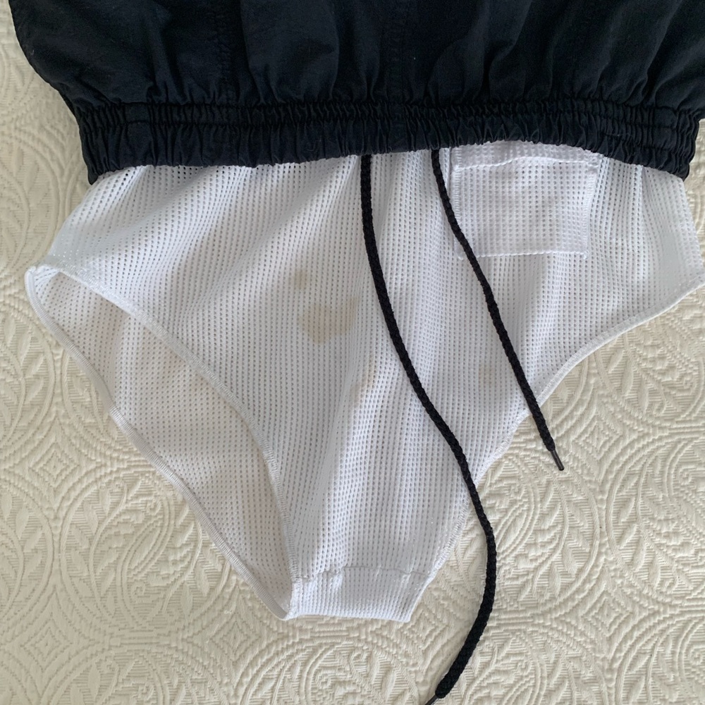 TYR Swim Shorts Men's Size M Black Mesh Liner with Pocket & Drawstring - Picture 9 of 15
